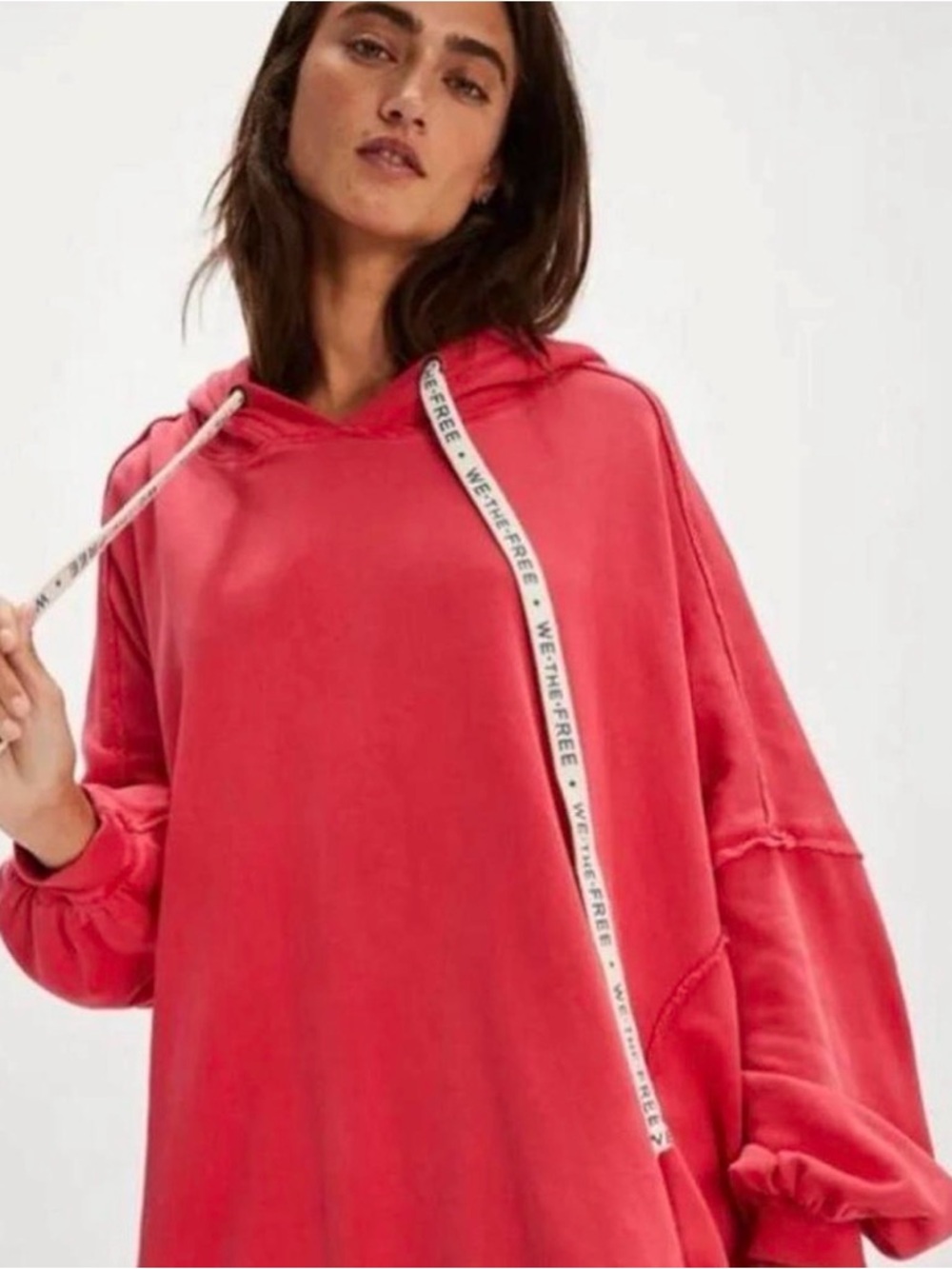 NWT We The Free Red Hoodie with Branded Drawstrings